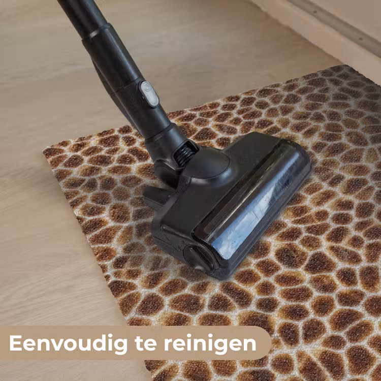 Schildpad - Patroon - Bruin Deurmat klein 898 -reinigen_NL