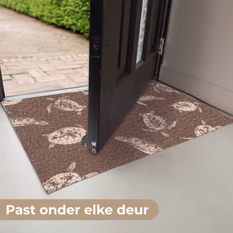 Schildpadden - Patroon - Bruin - Beige Deurmat klein -USP_NL