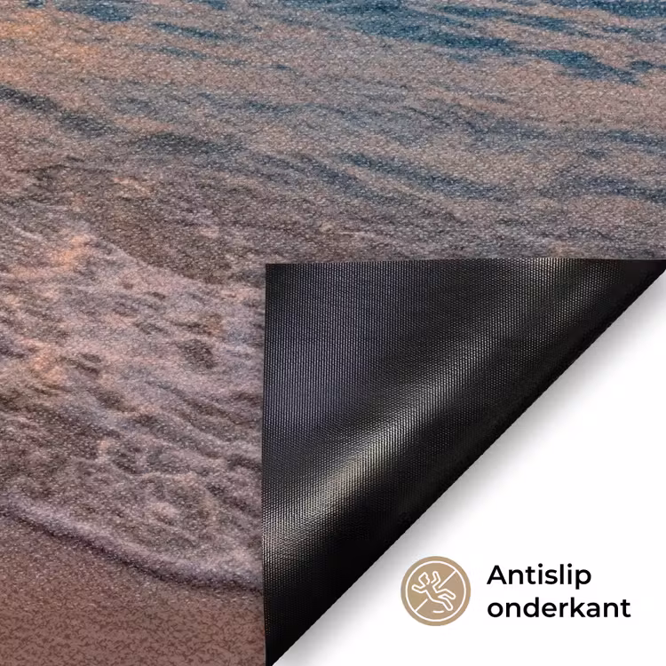 Schommel - Strand - Zonsondergang - Natuur - Oranje Deurmat klein -antislip_NL