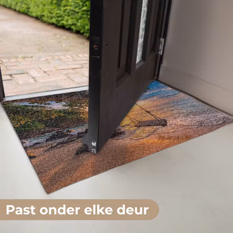 Schommel - Strand - Zonsondergang - Natuur - Oranje Deurmat klein -USP_NL