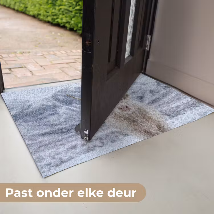 Schotse Hooglander - Sneeuw - Bergen - Winter Deurmat klein -USP_NL