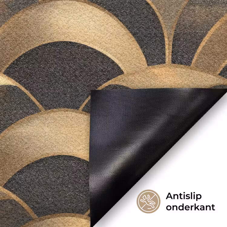 Schubben - Structuur - Goud Deurmat klein 898 -antislip_NL
