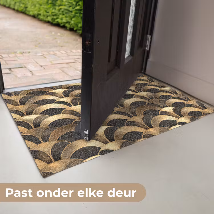 Schubben - Structuur - Goud Deurmat klein 898 -USP_NL
