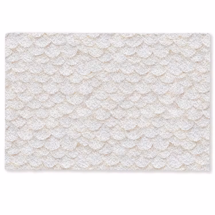 Schubben - Wit - Elegant Deurmat klein 898 -zkaufland3d