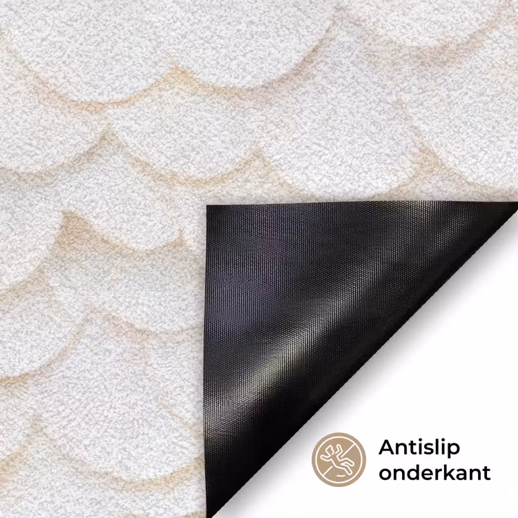 Schubben - Wit - Elegant Deurmat klein 898 -antislip_NL