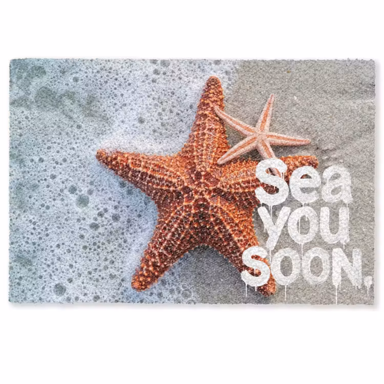 Sea you soon - Zeester - Zee Deurmat klein -zkaufland3d