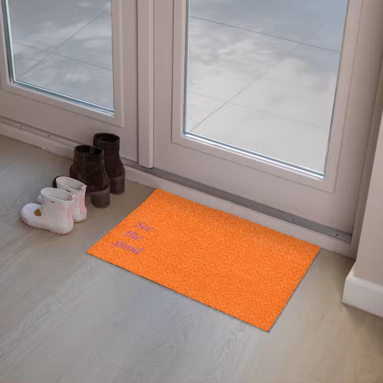 See te good - Paars - Oranje Deurmat klein -sfeer3