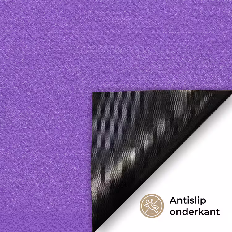 See the good - Oranje - Paars - Smiley Deurmat klein -antislip_NL