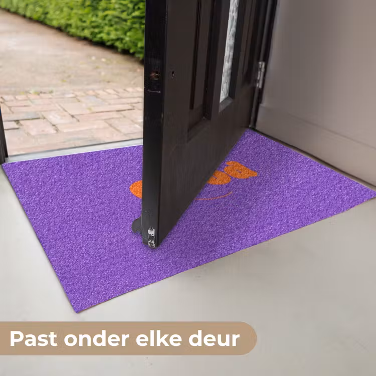 See the good - Oranje - Paars - Smiley Deurmat klein -USP_NL