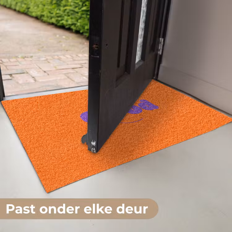 See the good - Paars - Oranje - Smiley Deurmat klein -USP_NL