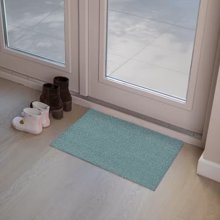 Serene - Teal - Blauw Deurmat klein 898 -sfeer3
