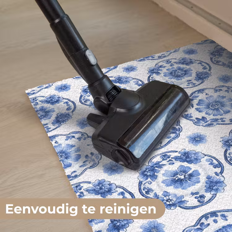 Sierborden - Bloemen - Blauw Deurmat klein 898 -reinigen_NL