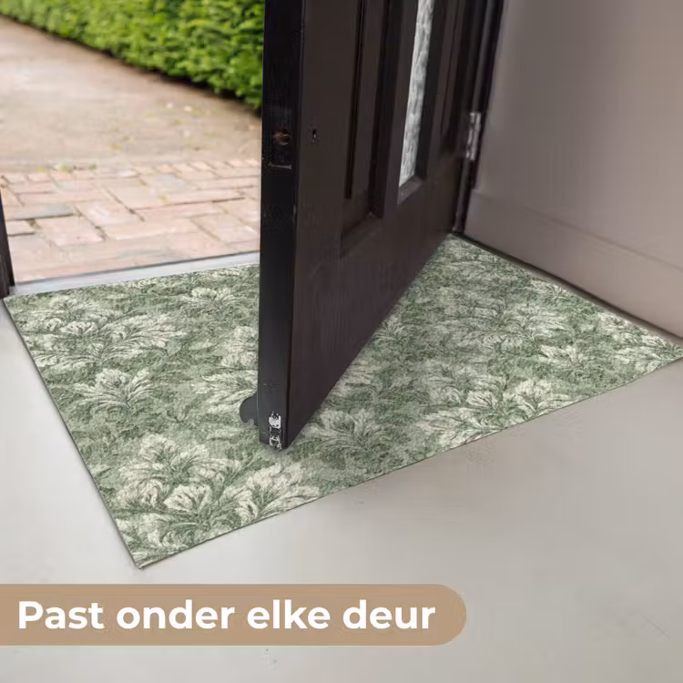 Sierlijk - Lichtgroen - Planten - Patroon - Getailleerd Deurmat klein 898 -USP_NL