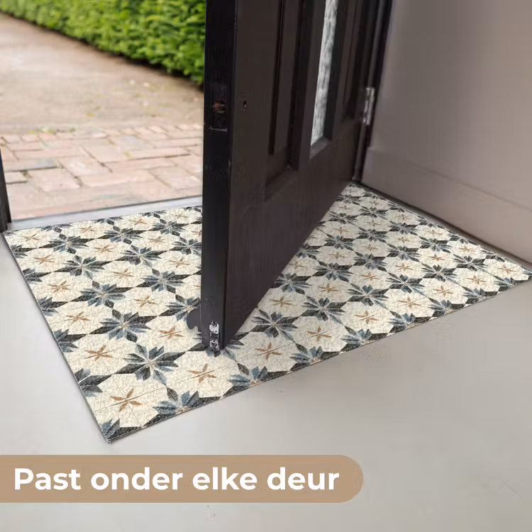 Sierlijk - Ornament - Blauw Deurmat klein 898 -USP_NL
