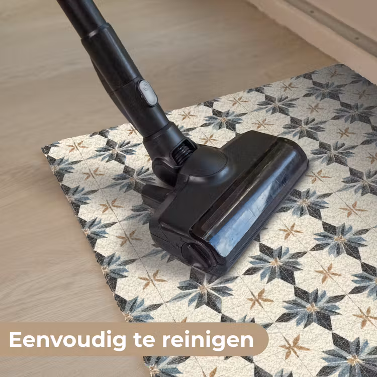 Sierlijk - Ornament - Blauw Deurmat klein 898 -reinigen_NL