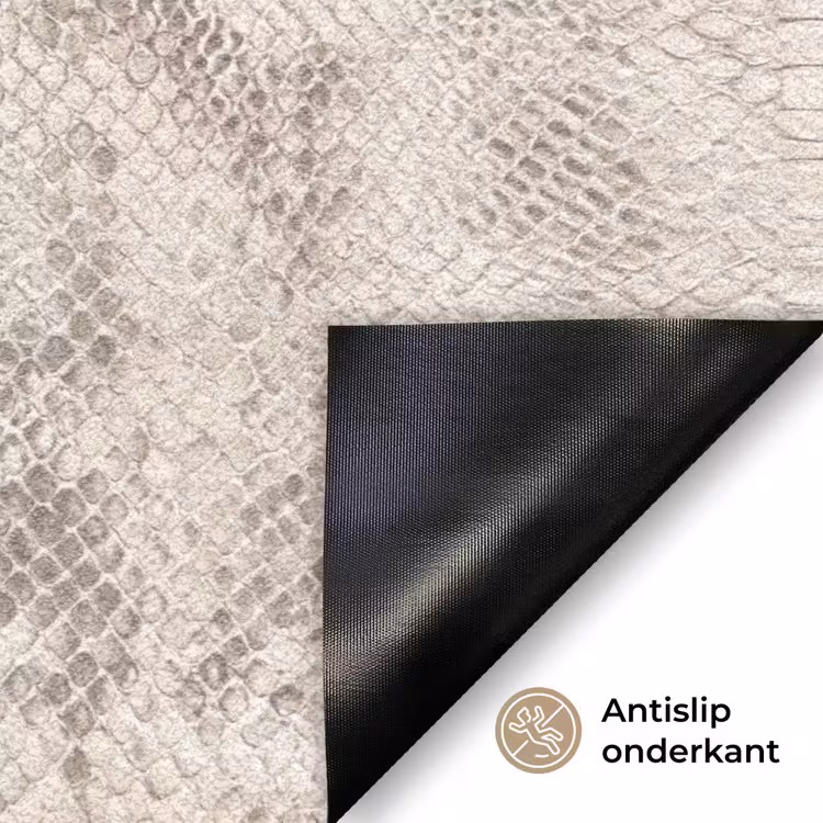 Slang - Patroon - Beige Deurmat klein 898 -antislip_NL