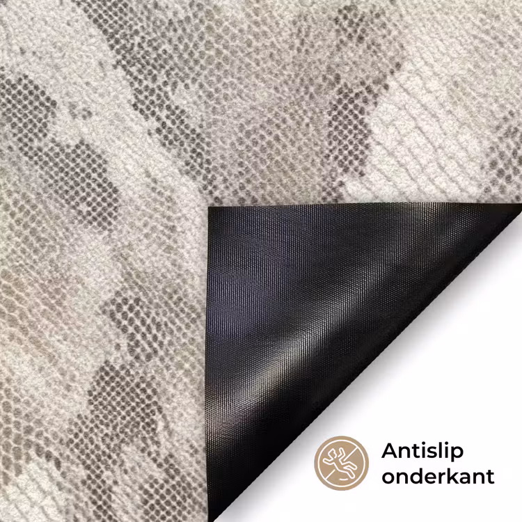 Slang - Patroon - Taupe Deurmat klein 898 -antislip_NL