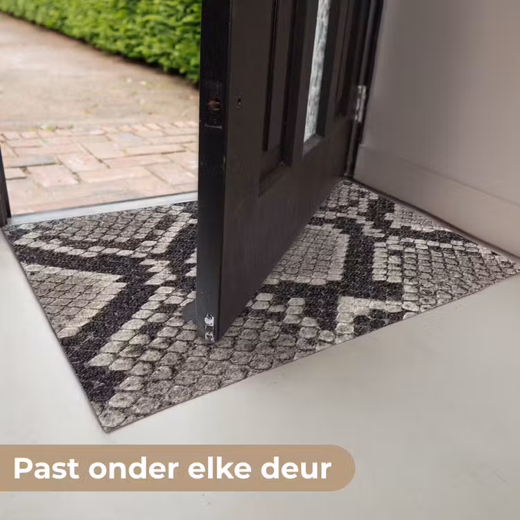 Slangenleer - Patroon - Beige Deurmat klein -USP_NL