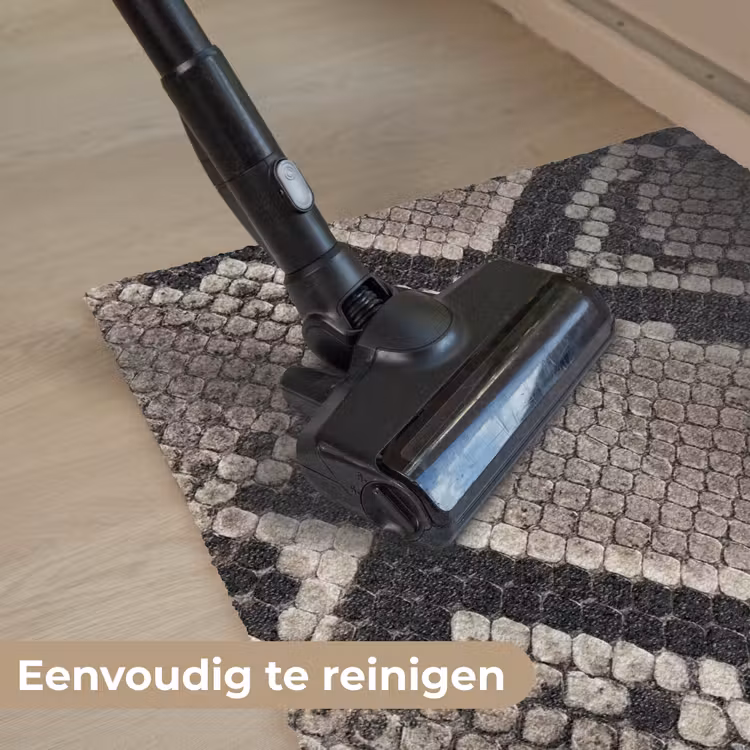 Slangenleer - Patroon - Beige Deurmat klein -reinigen_NL