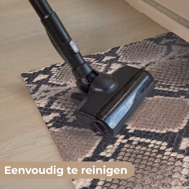 Slangenprint - Python - Bruin Deurmat klein -reinigen_NL