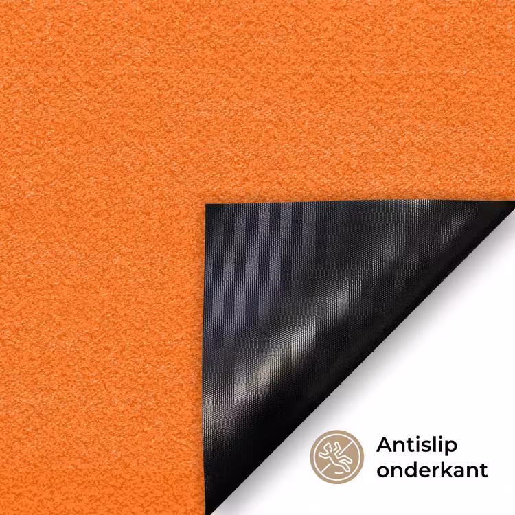 Slow down you're doing fine - Oranje - Simple Deurmat klein -antislip_NL