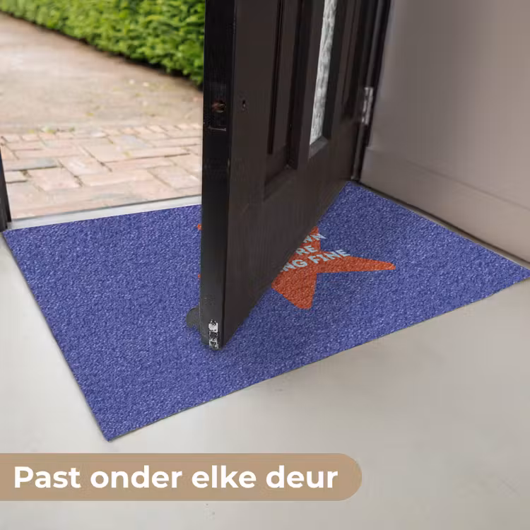 Slow down you're doing fine - Ster - Blauw Deurmat klein -USP_NL
