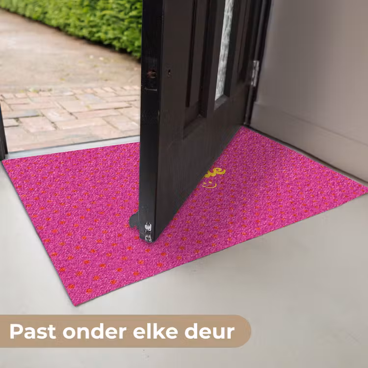 Smile - Stippen - Roze Deurmat klein -USP_NL