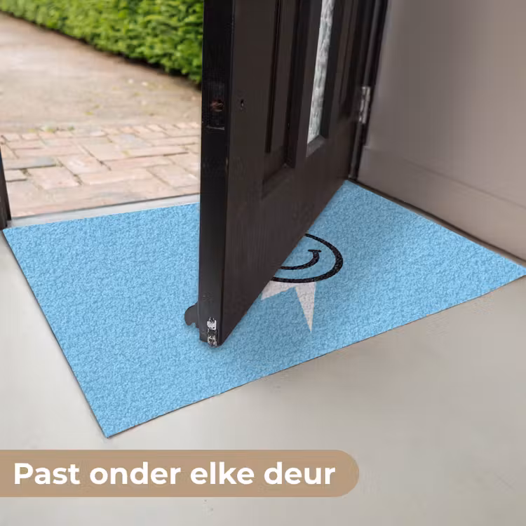 Smiley - Blauw - Bliksem Deurmat klein -USP_NL