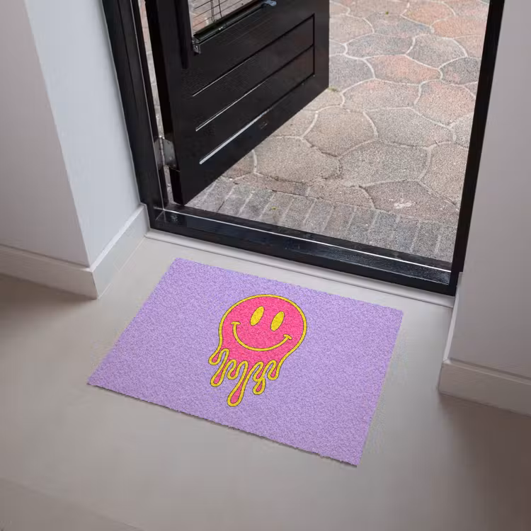 Smiley - Drip - Neon Deurmat klein -sfeer5
