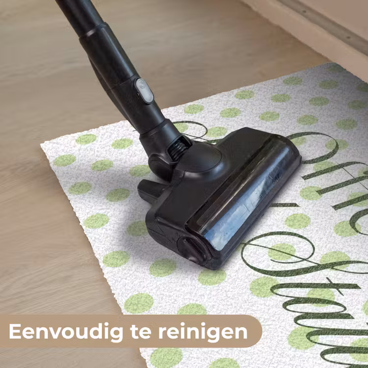 Snack Station - Groen - Stippen Deurmat klein -reinigen_NL