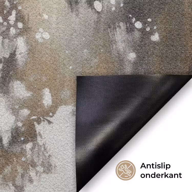 Sneeuwpop - Winter - Sneeuw - Beige Deurmat klein -antislip_NL