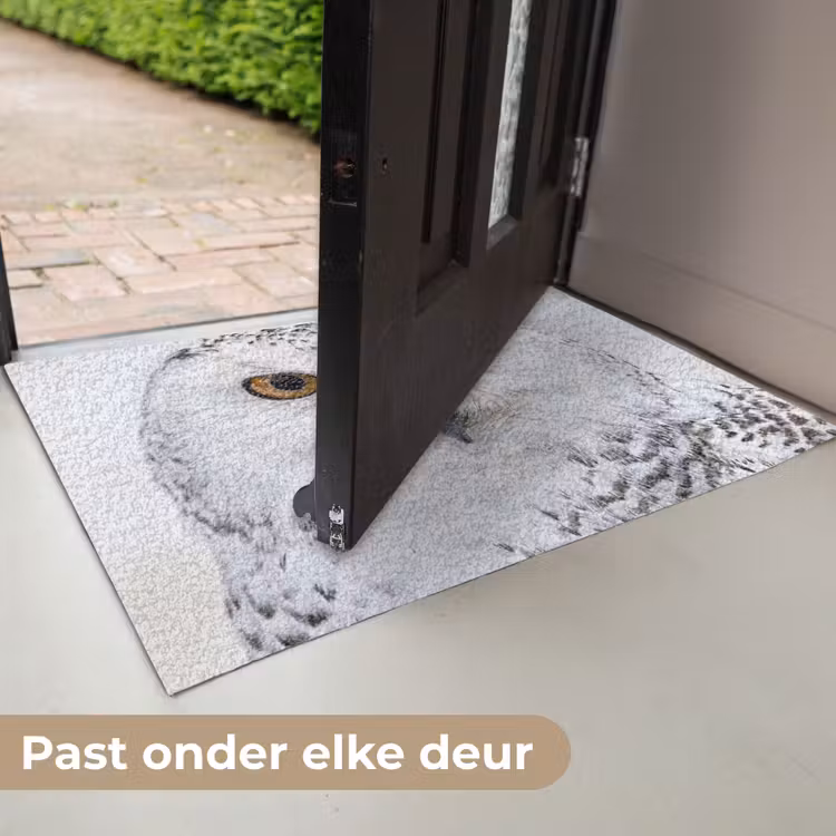Sneeuwuil - Oog - Wildlife - Wit Deurmat klein -USP_NL