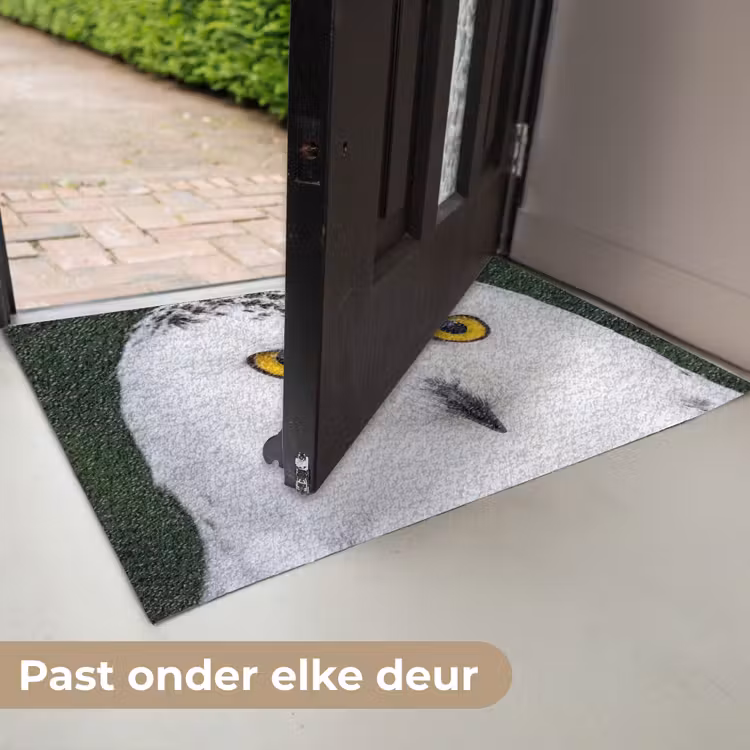 Sneeuwuil - Portret - Geel Deurmat klein -USP_NL