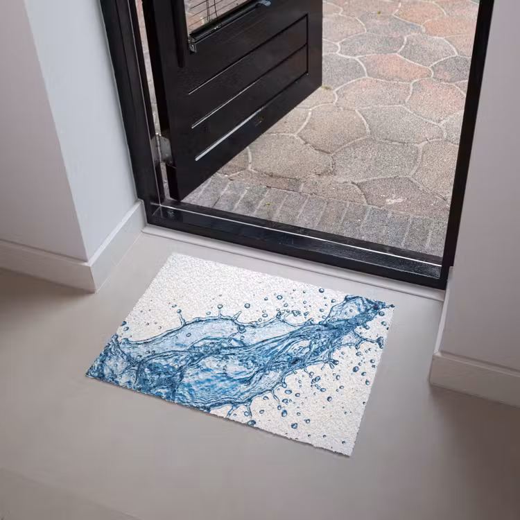 Spash - Water - Blauw Deurmat klein -sfeer5