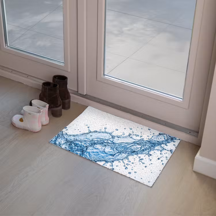 Spash - Water - Blauw Deurmat klein -sfeer3