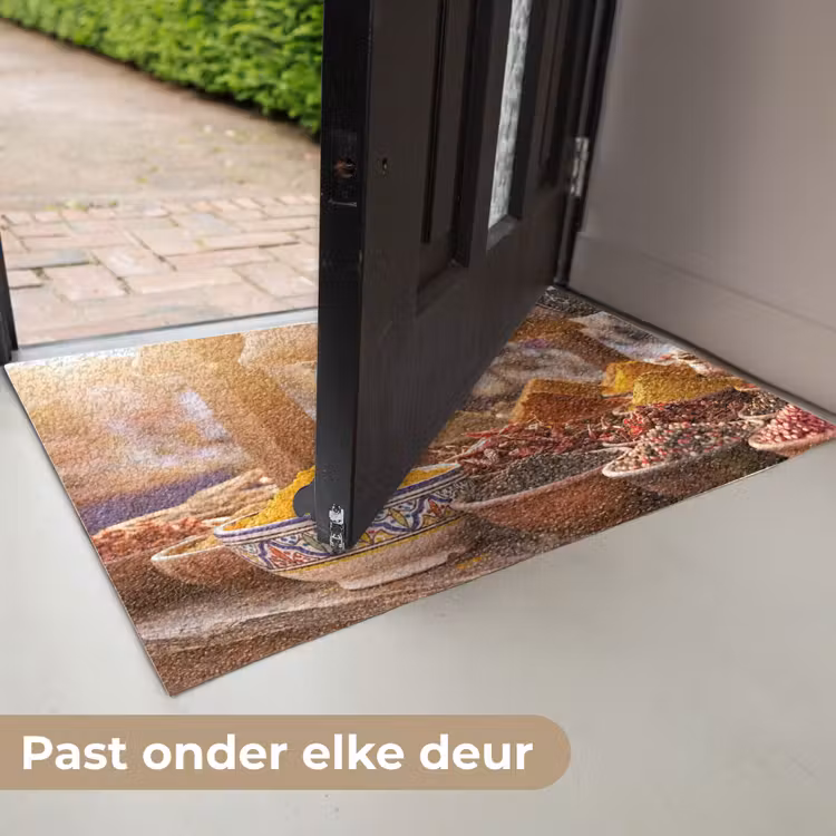 Deurmat - Specerijen - Markt - Kleurrijk - Specerijen - Markt - Kleurrijk Deurmat klein