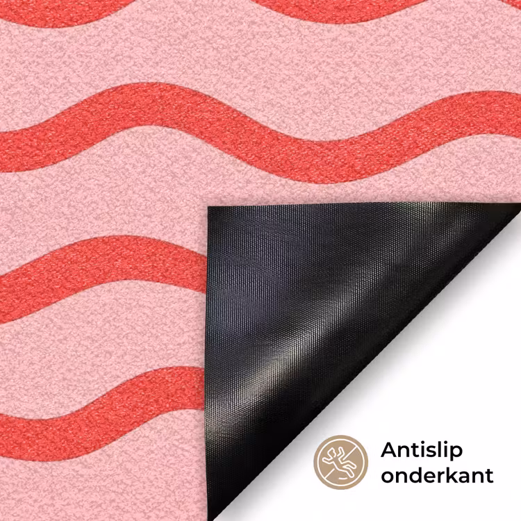 Speels - Patroon - Rood Deurmat klein 898 -antislip_NL