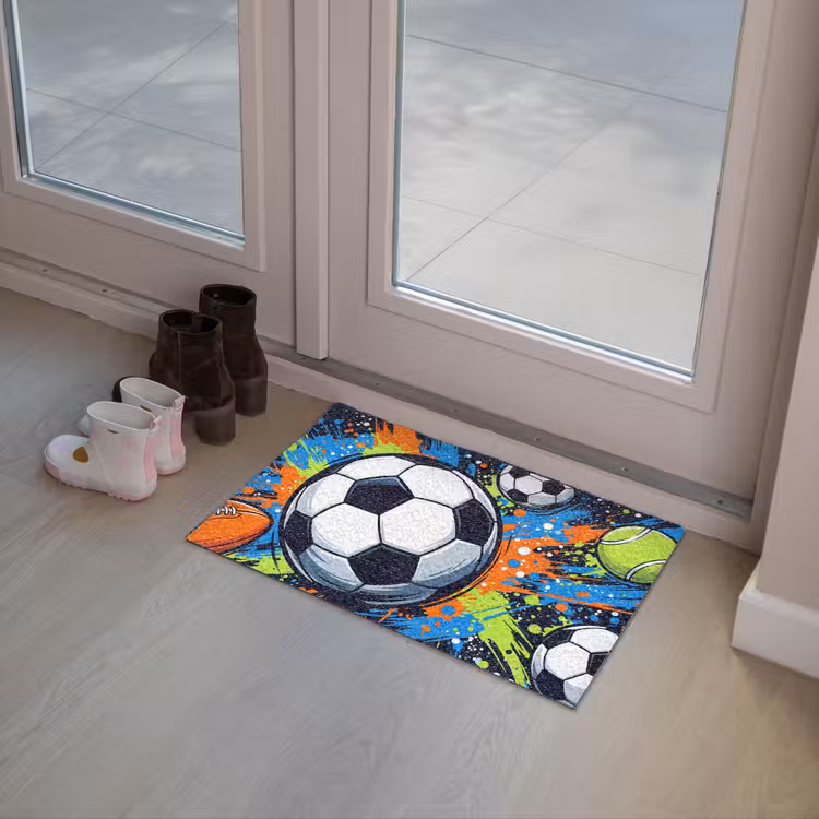Sport - Ballen - Kleurrijk Deurmat klein -sfeer3