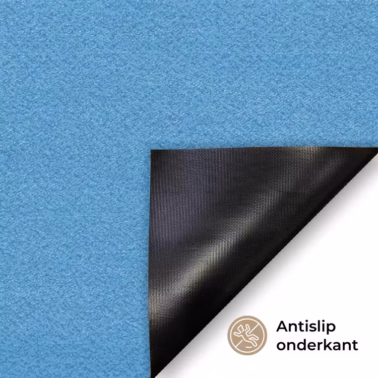 Steel - Blue - Blauw Deurmat klein 898 -antislip_NL