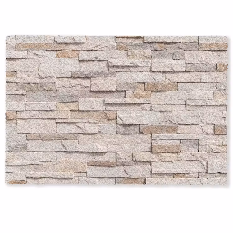 Steen - Muur - Textuur - Rustiek - Beige Deurmat klein -zkaufland3d