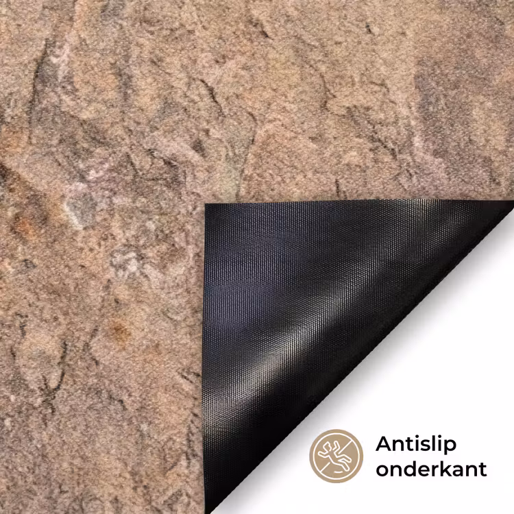 Steen - Natuur - Textuur - Abstract - Bruin Deurmat klein -antislip_NL