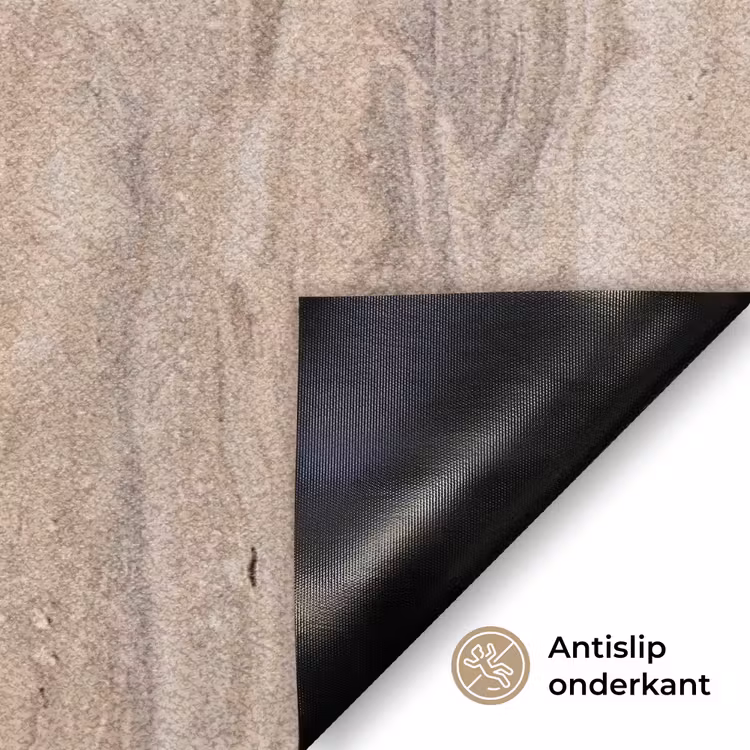Steen - Patroon - Textuur - Natuurlijk - Beige Deurmat klein -antislip_NL