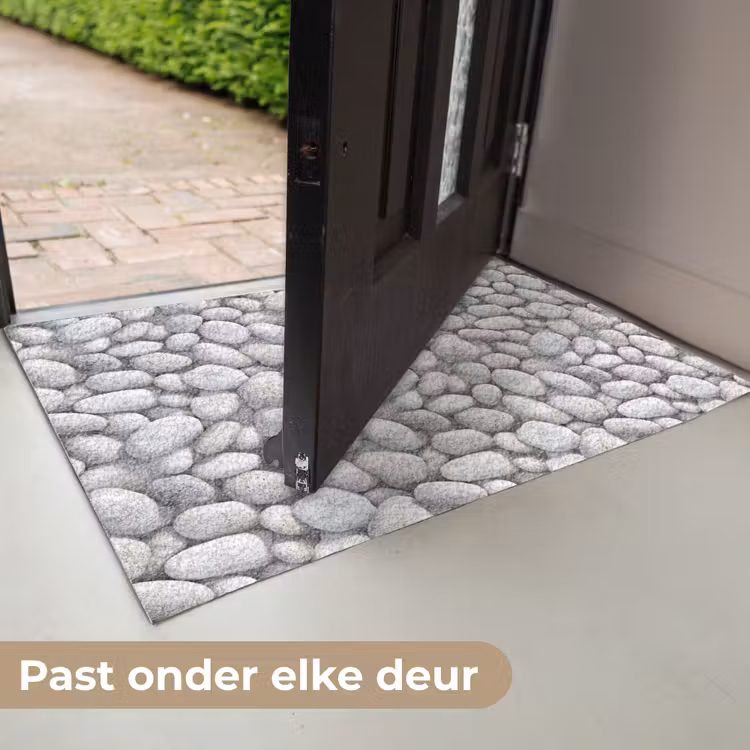 Steentjes - Grijs - Ovaal Deurmat klein 898 -USP_NL