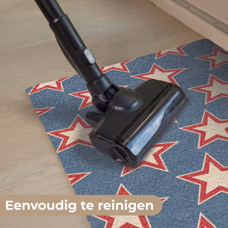Ster - Klassiek - Blauw Deurmat klein 898 -reinigen_NL