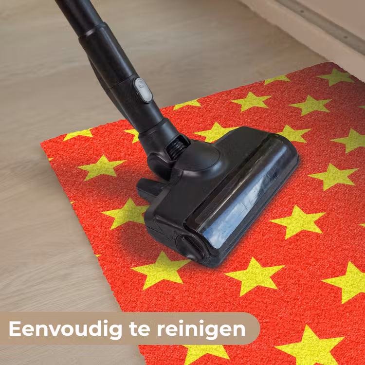 Ster - Patroon - Geel Deurmat klein 898 -reinigen_NL