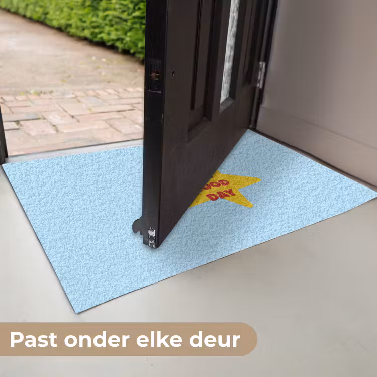 Ster - Today is a good day - Blauw Deurmat klein -USP_NL