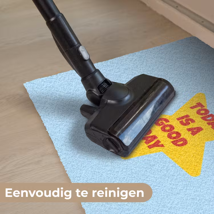 Ster - Today is a good day - Blauw Deurmat klein -reinigen_NL