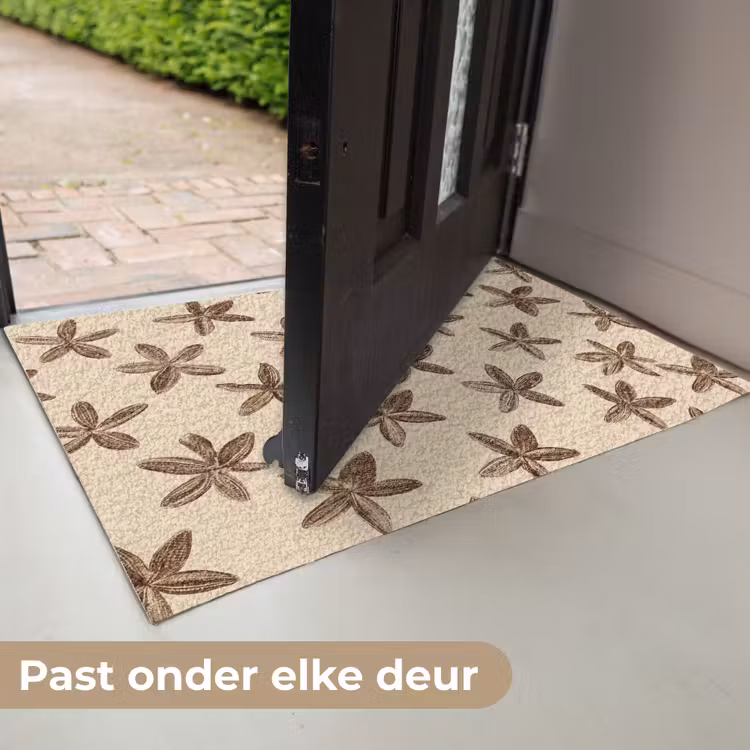 Sterren - Bruin - Natuurlijk Deurmat klein -USP_NL