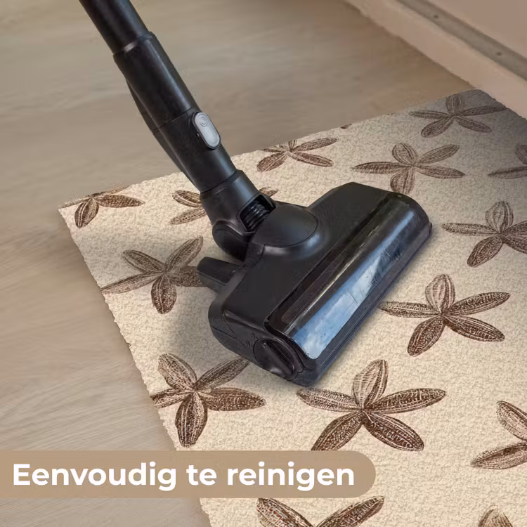 Sterren - Bruin - Natuurlijk Deurmat klein -reinigen_NL
