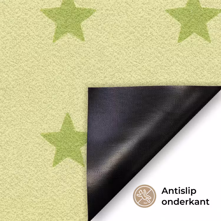 Sterren - Patroon - Groen Deurmat klein 898 -antislip_NL